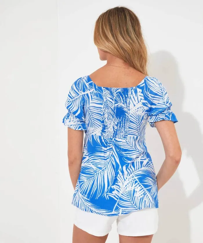 Women Joe Browns Tops Tunics and Blouses Summer Blues Printed Top Women Joe Browns Tops Tunics and Blouses Summer Blues Printed Top