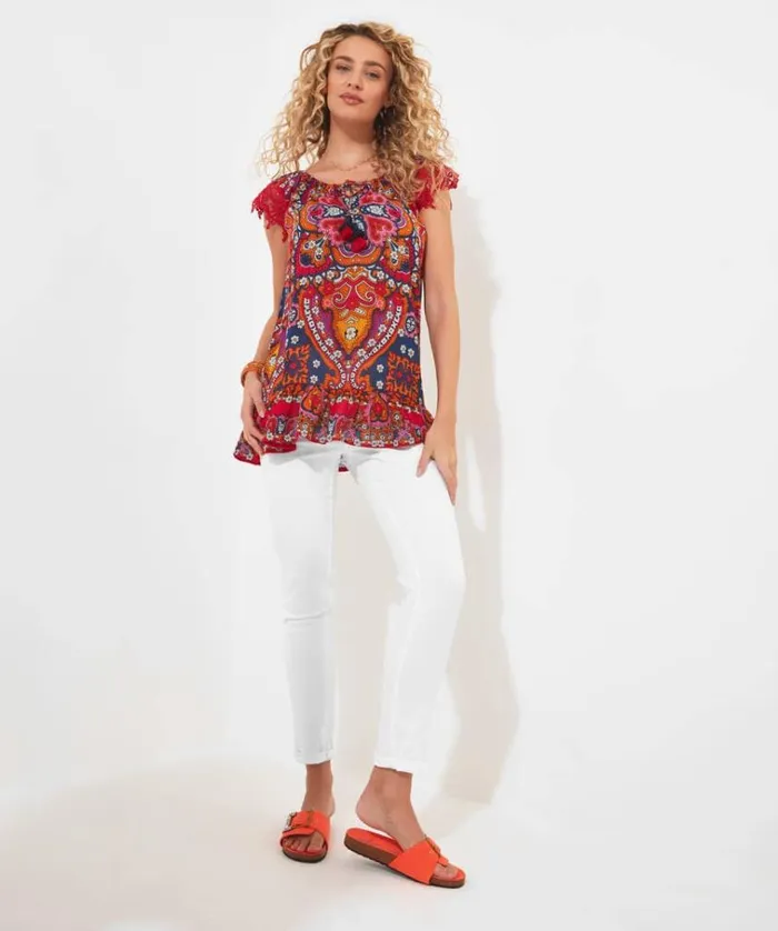 Women Joe Browns Tops Tunics and Blouses Summer Carnival Top Women Joe Browns Tops Tunics and Blouses Summer Carnival Top