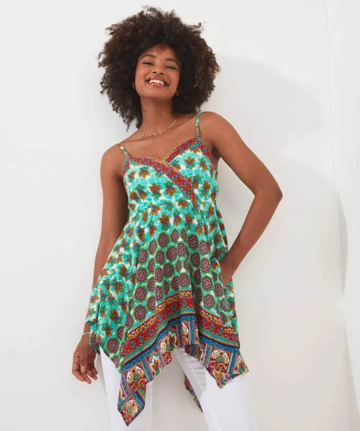 Women Joe Browns Tops Tunics and Blouses Summer Vibes Hanky Hem Cami