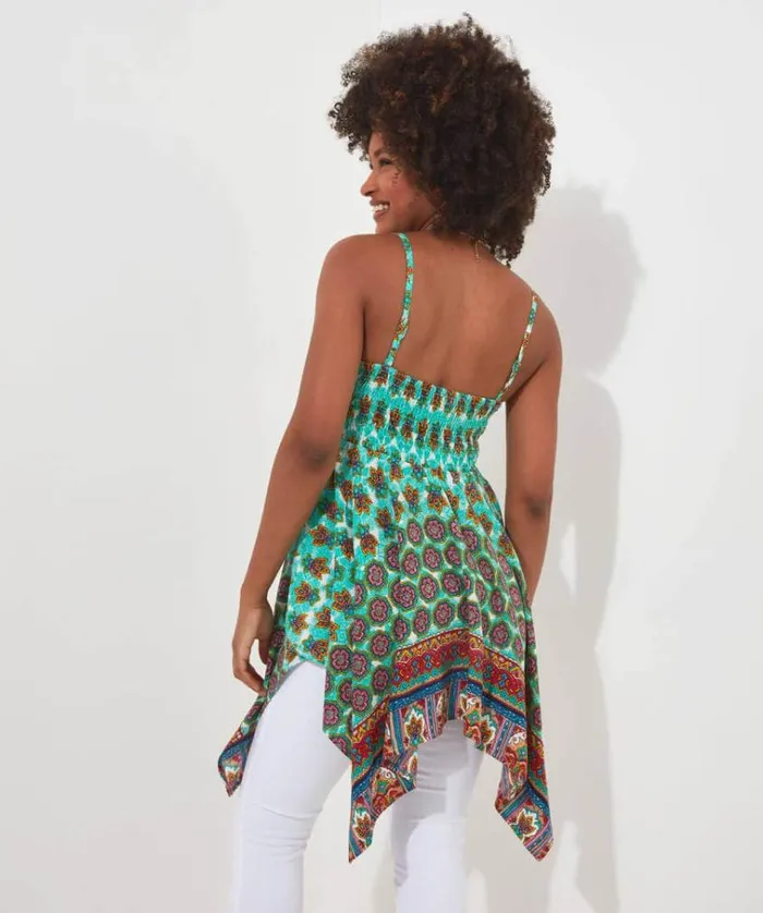 Women Joe Browns Tops Tunics and Blouses Summer Vibes Hanky Hem Cami Women Joe Browns Tops Tunics and Blouses Summer Vibes Hanky Hem Cami