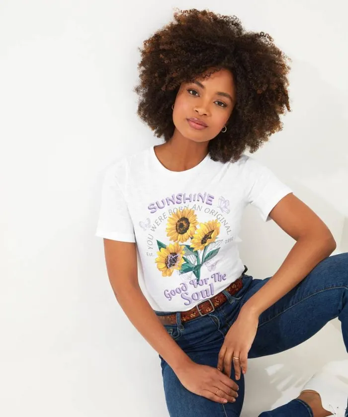 Women Joe Browns Tops Tunics and Blouses Sunshine Soul Graphic Tee