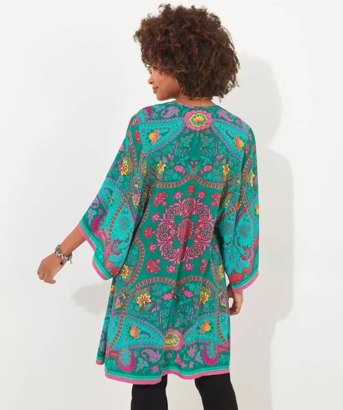 Women Joe Browns Tops Tunics and Blouses Tallulah Printed Kimono Women Joe Browns Tops Tunics and Blouses Tallulah Printed Kimono