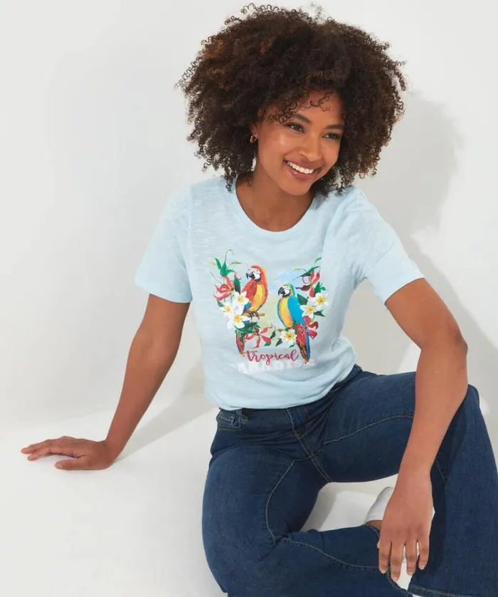 Women Joe Browns Tops Tunics and Blouses Tropical Paradise Tee