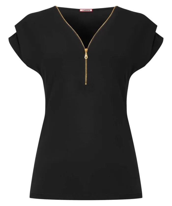 Women Joe Browns Tops Tunics and Blouses Zip It Up Jersey Top Women Joe Browns Tops Tunics and Blouses Zip It Up Jersey Top