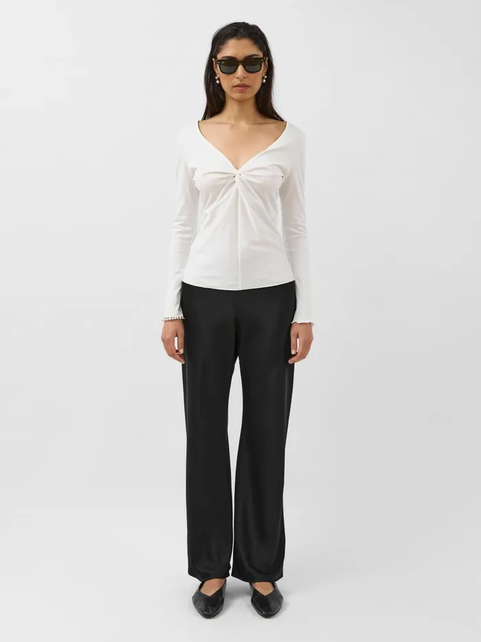 Women Joslyn Top Ivory The UNDONE Tops