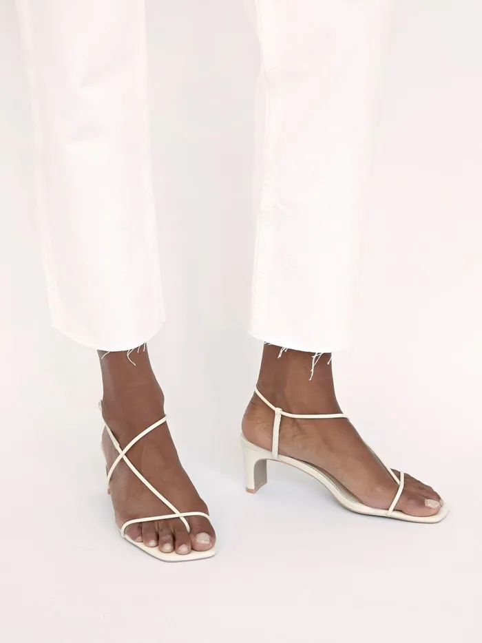 Women Juliette Midi Crema The UNDONE Heels