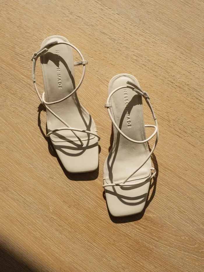 Women Juliette Midi Crema The UNDONE Heels