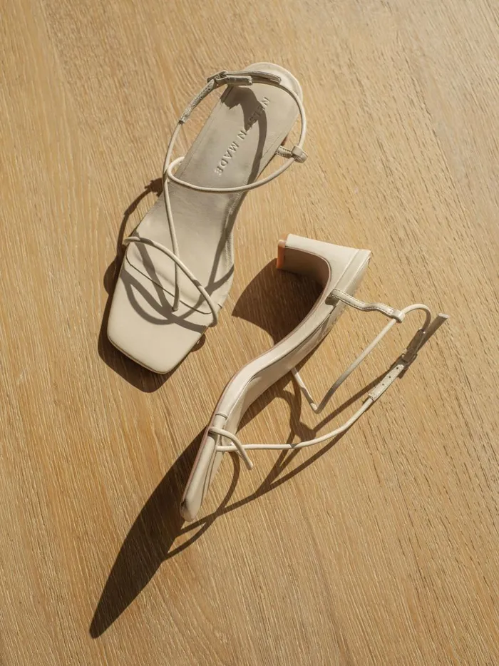 Women Juliette Midi Crema The UNDONE Heels