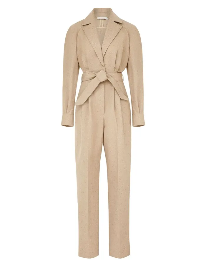 Women Jumpsuits and Playsuits Zimmermann Natura Melange Jumpsuit Natural