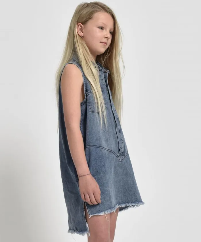 WomenKids One Teaspoon Denim Dresses KIDS MINI BRAXTON DRESS 0 WomenKids One Teaspoon Denim Dresses KIDS MINI BRAXTON DRESS 0