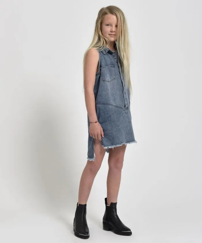 WomenKids One Teaspoon Denim Dresses KIDS MINI BRAXTON DRESS 0 WomenKids One Teaspoon Denim Dresses KIDS MINI BRAXTON DRESS 0