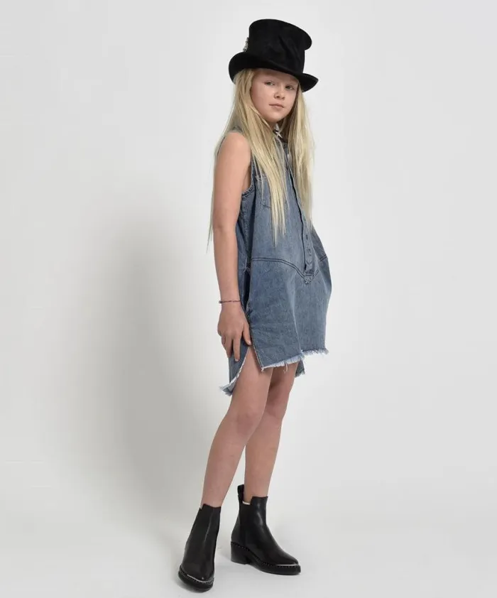 WomenKids One Teaspoon Denim Dresses KIDS MINI BRAXTON DRESS 0 WomenKids One Teaspoon Denim Dresses KIDS MINI BRAXTON DRESS 0