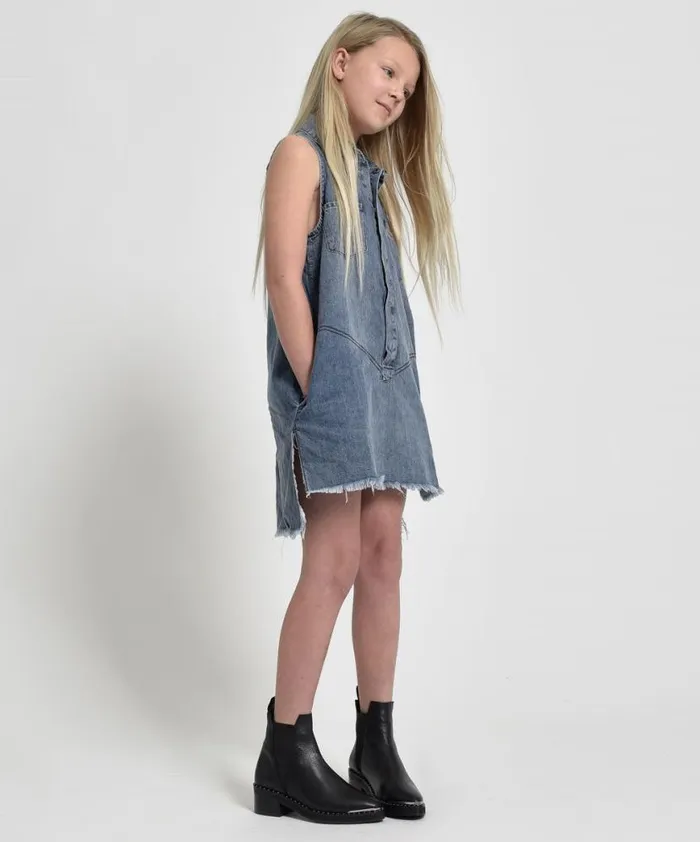 WomenKids One Teaspoon Denim Dresses KIDS MINI BRAXTON DRESS 0 WomenKids One Teaspoon Denim Dresses KIDS MINI BRAXTON DRESS 0