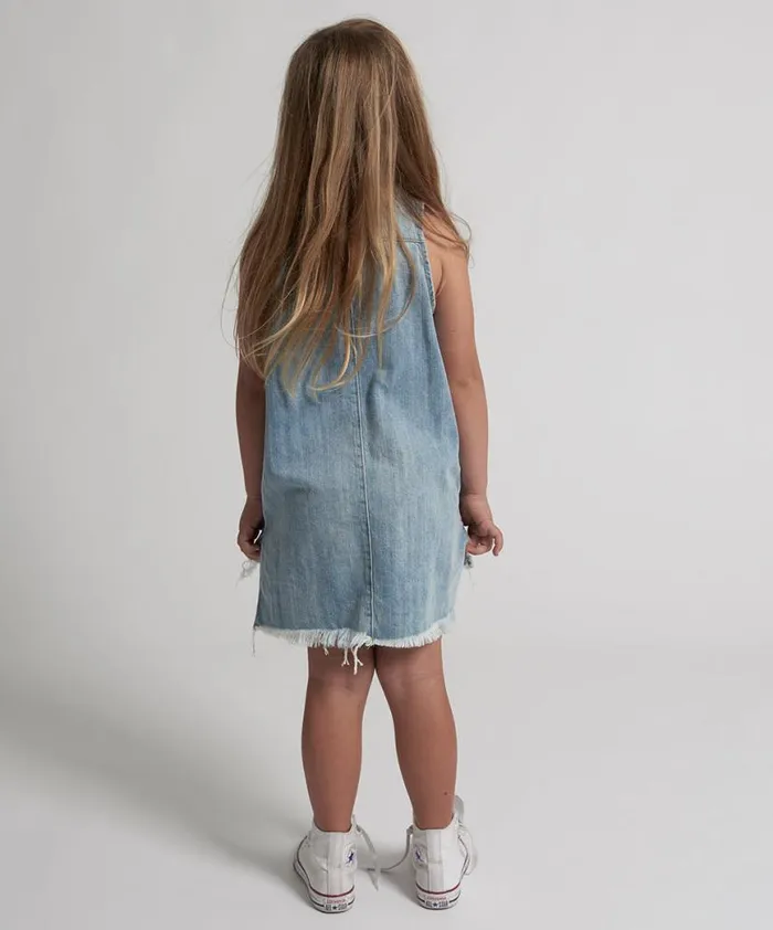 WomenKids One Teaspoon Denim Dresses KIDS MINI BRAXTON DRESS BLUE WomenKids One Teaspoon Denim Dresses KIDS MINI BRAXTON DRESS BLUE