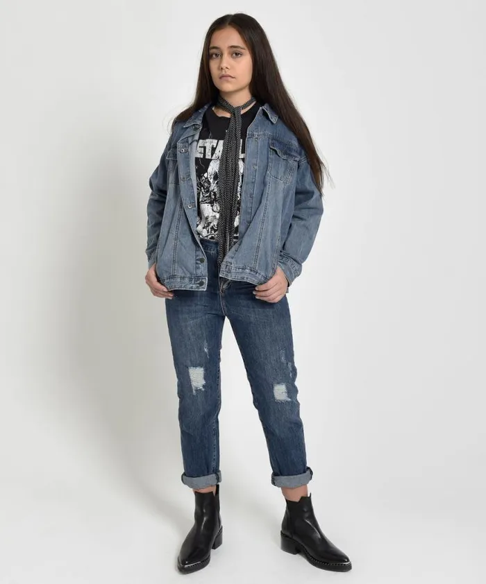 WomenKids One Teaspoon Denim Jackets KIDS ALL START DENIM JACKET