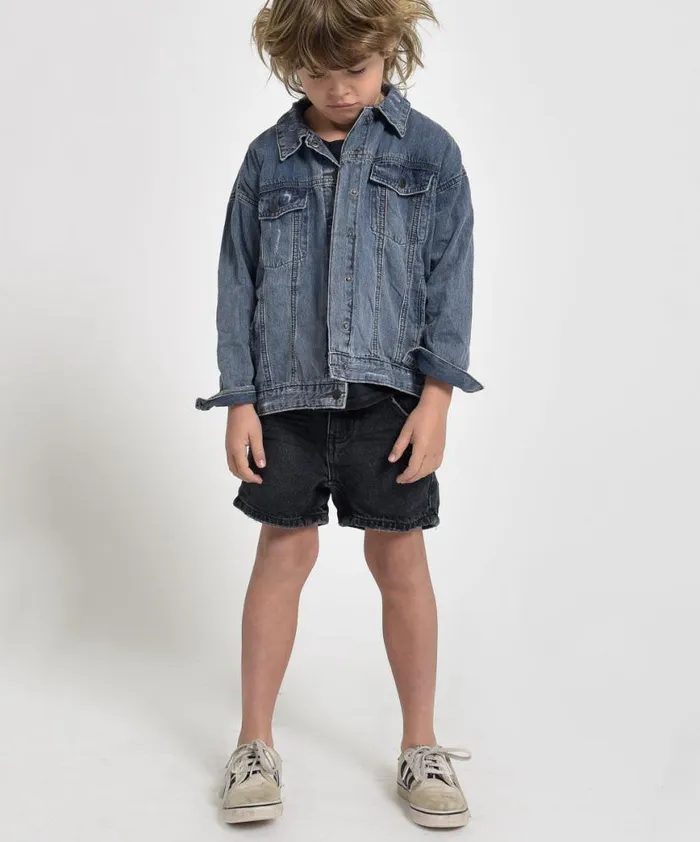 WomenKids One Teaspoon Denim Jackets KIDS ALL START DENIM JACKET WomenKids One Teaspoon Denim Jackets KIDS ALL START DENIM JACKET