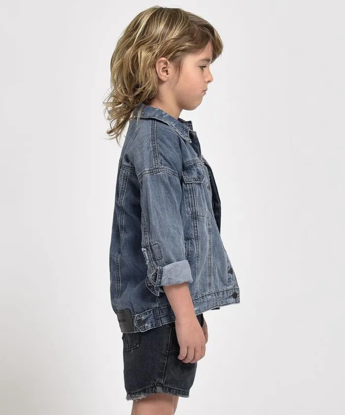 WomenKids One Teaspoon Denim Jackets KIDS ALL START DENIM JACKET WomenKids One Teaspoon Denim Jackets KIDS ALL START DENIM JACKET