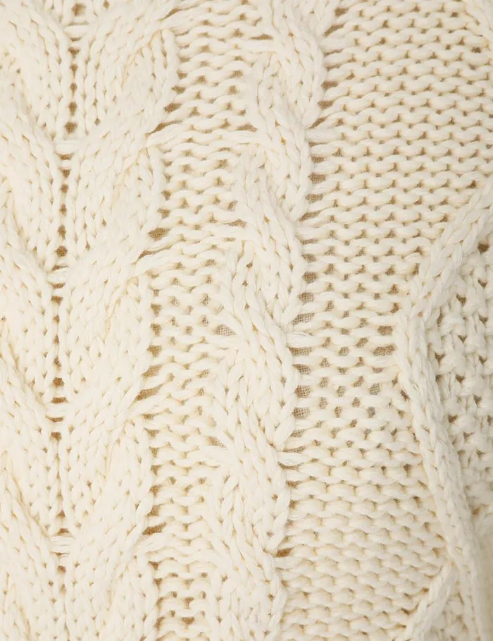 Women Knitwear Zimmermann Natura Cable Sweater Cream