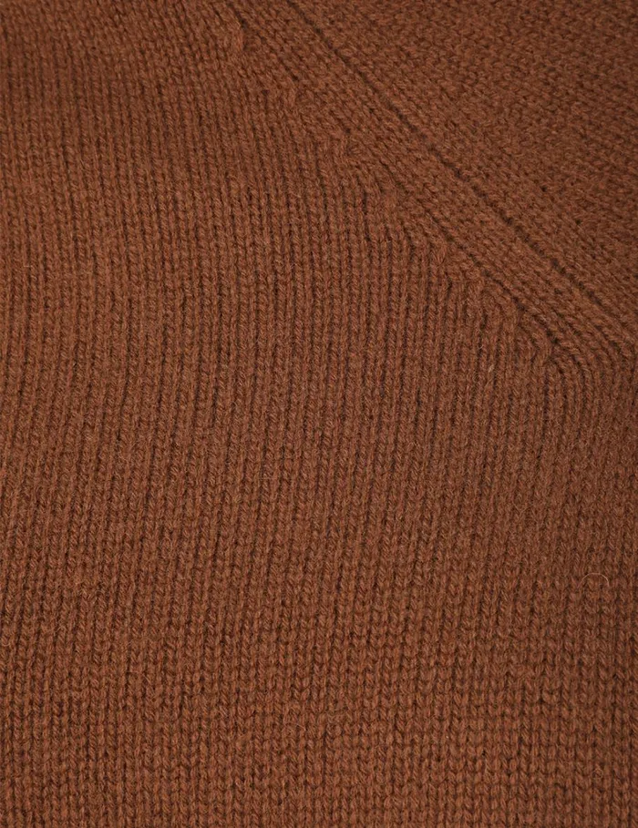 Women Knitwear Zimmermann Natura Cropped Hooded Sweater Dark Tan