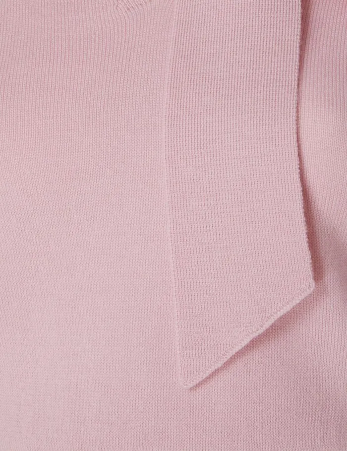Women Knitwear Zimmermann Tie Neck Sweater Lipstick