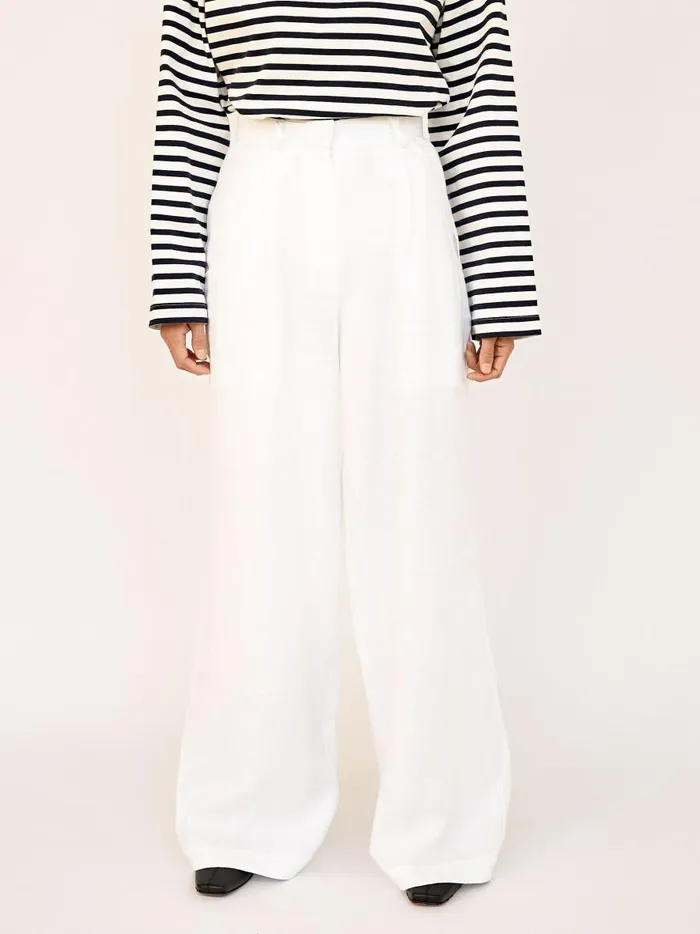 Women Komodo Trouser White The UNDONE Pants
