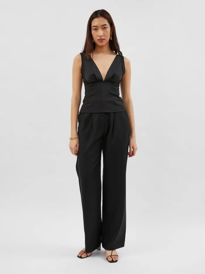 Women Lily Trouser Black The UNDONE Pants