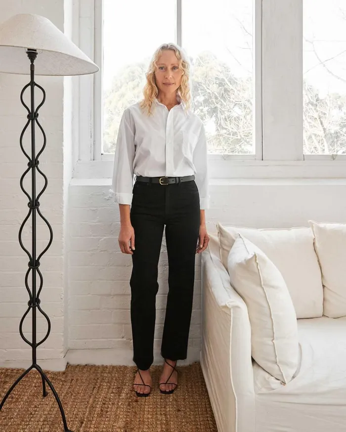 Women London High Rise Straight Leg Jean Jet Black The UNDONE Denim