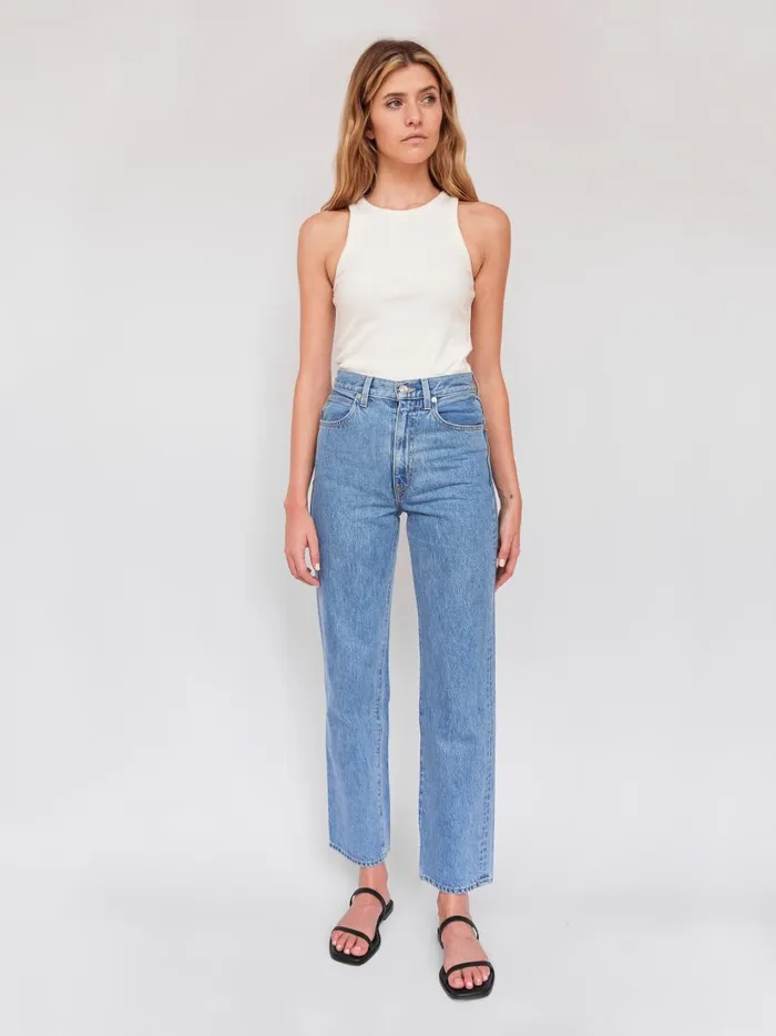 Women London High Rise Straight Leg Jean Killing Time The UNDONE Denim