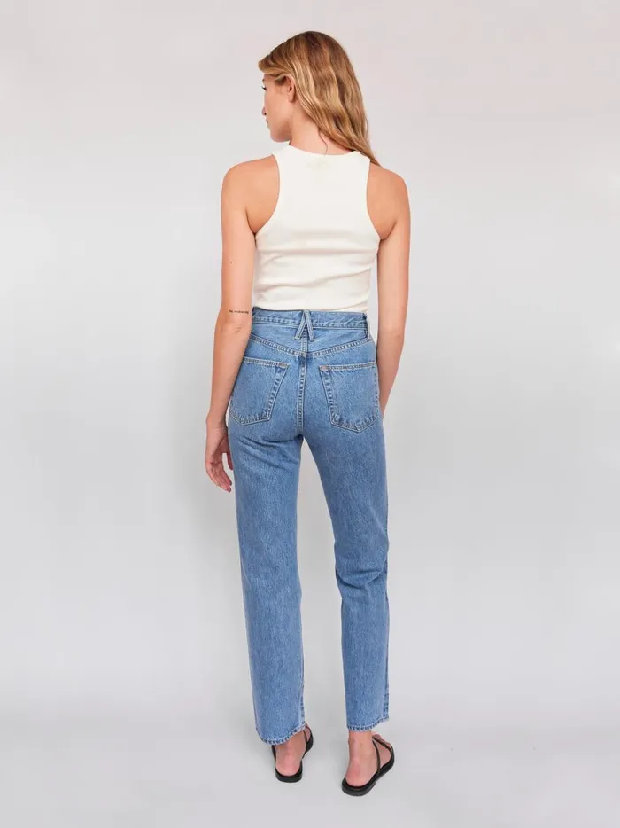 Women London High Rise Straight Leg Jean Killing Time The UNDONE Denim
