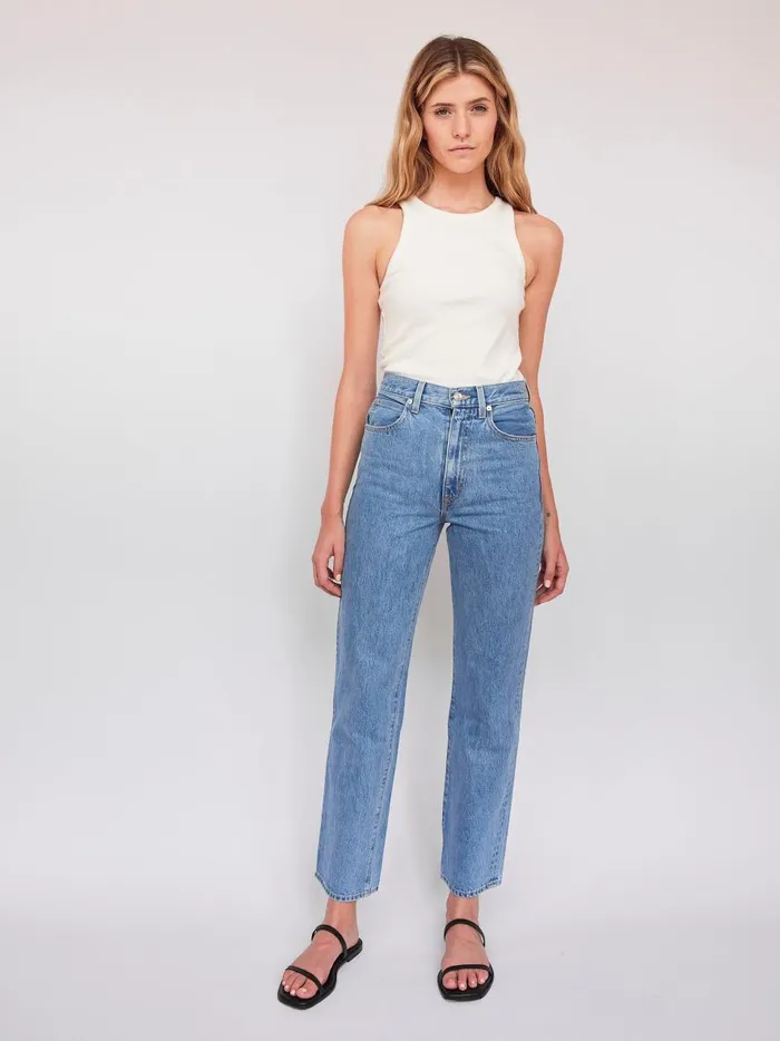 Women London High Rise Straight Leg Jean Killing Time The UNDONE Denim