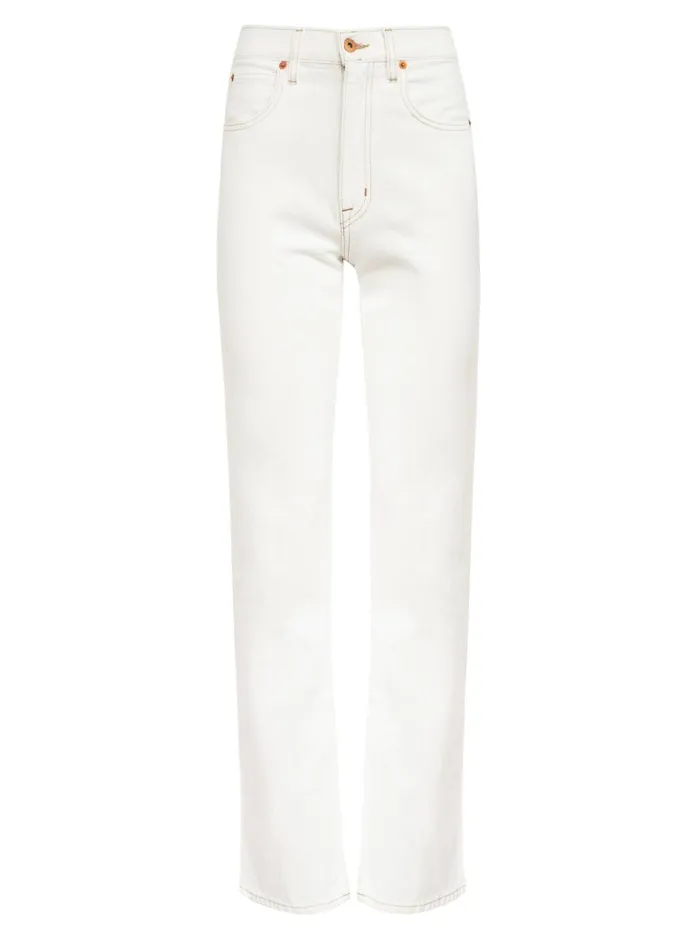 Women London High Rise Straight Leg Jean Natural White The UNDONE Denim