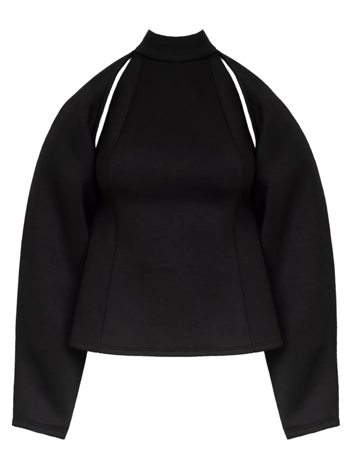 Women Loren Blouse Black The UNDONE Tops