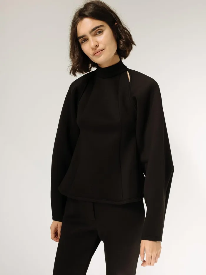 Women Loren Blouse Black The UNDONE Tops Women Loren Blouse Black The UNDONE Tops