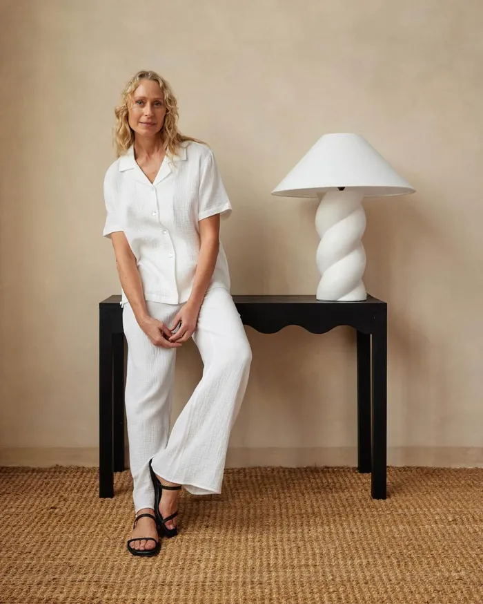 Women Lounge Pant Optic White The UNDONE Pants
