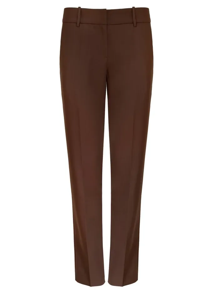 Women Low Rise Partner Trouser Dark Brown The UNDONE Pants