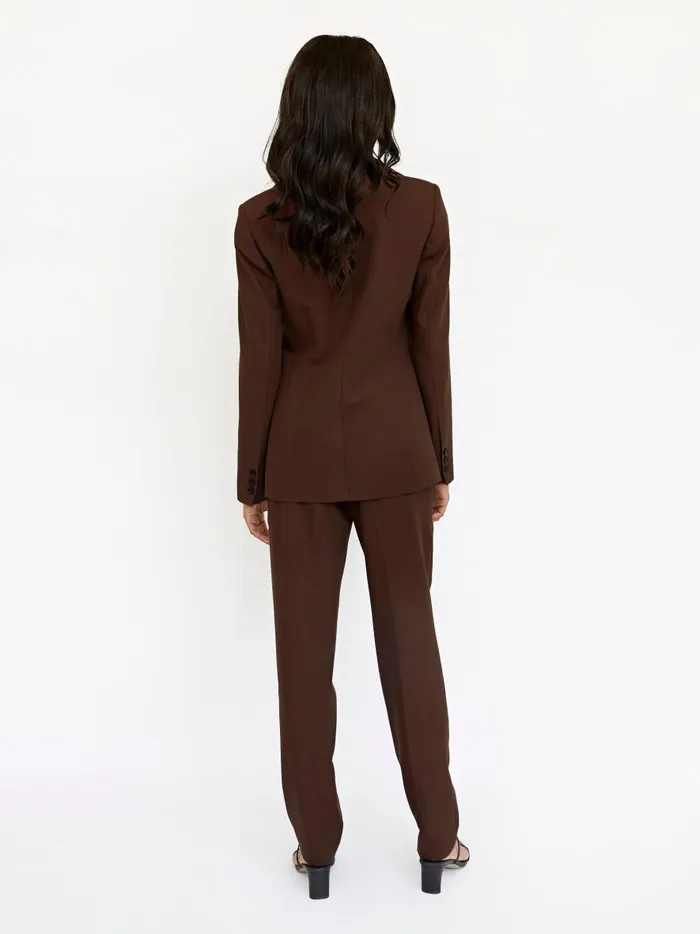 Women Low Rise Partner Trouser Dark Brown The UNDONE Pants