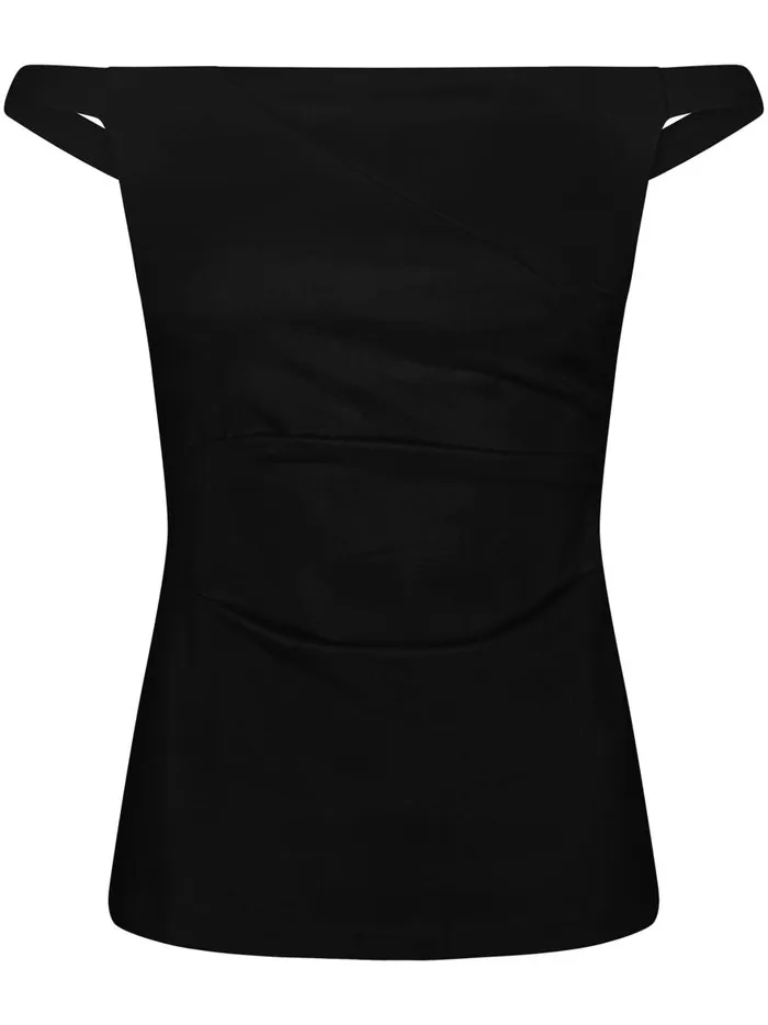 Women Lulu Top Black The UNDONE Tops