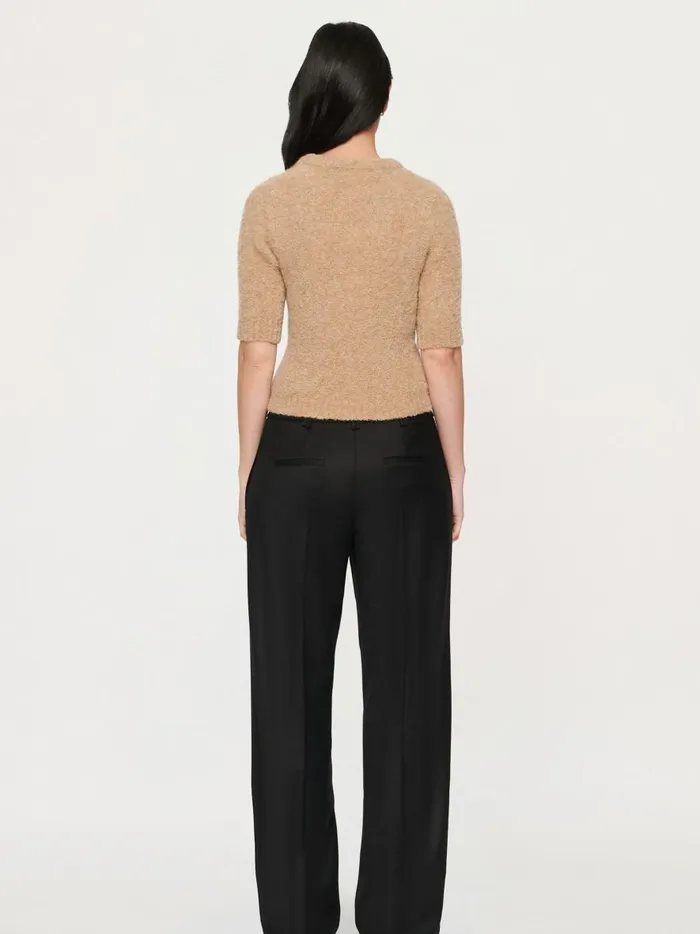 Women Luna Boucle Tee Camel The UNDONE Tops Women Luna Boucle Tee Camel The UNDONE Tops
