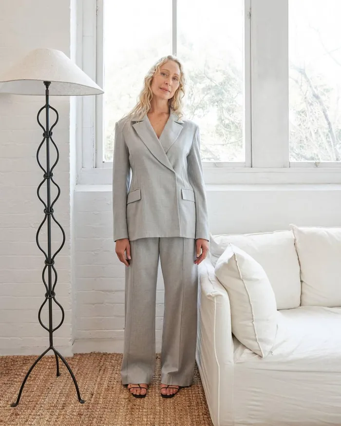 Women Mateo DB Blazer Grey The UNDONE Jackets