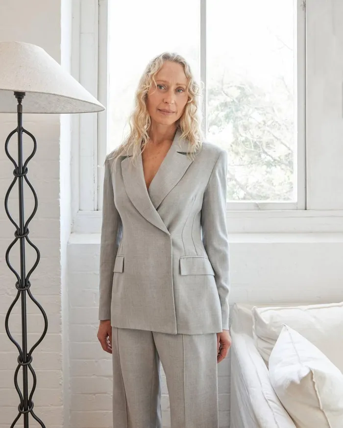 Women Mateo DB Blazer Grey The UNDONE Jackets