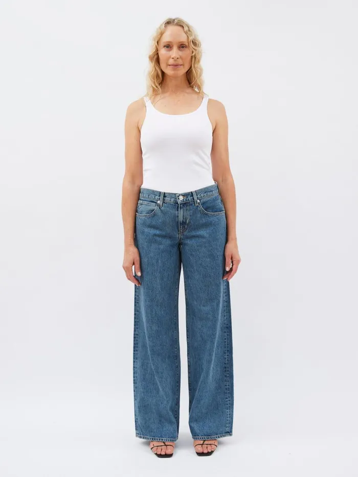 Women Mica Low Rise Wide Leg Jean Born To Run The UNDONE Denim
