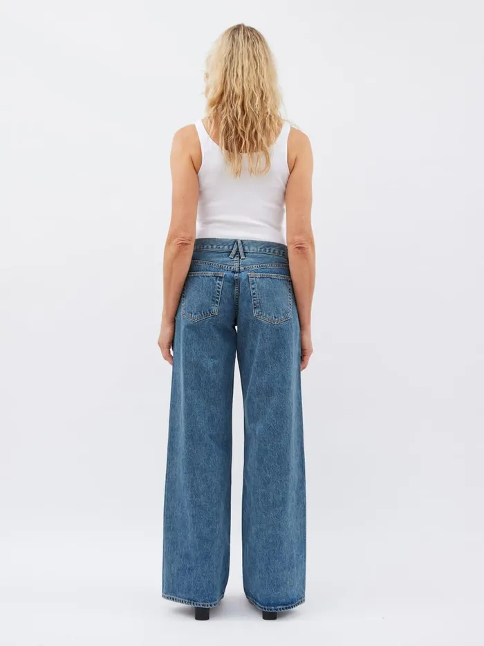 Women Mica Low Rise Wide Leg Jean Born To Run The UNDONE Denim