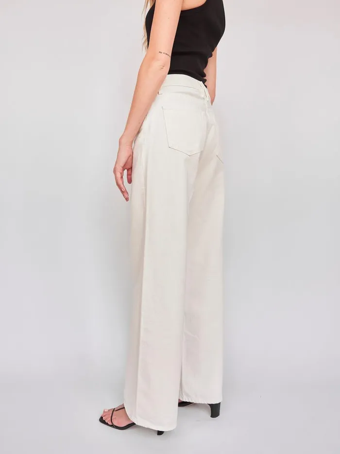Women Mica Low Rise Wide Leg Jean White The UNDONE Denim