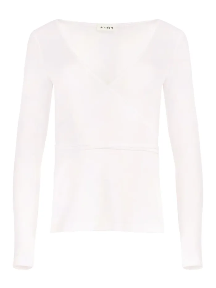 Women Misty Wrap Top White The UNDONE Tops