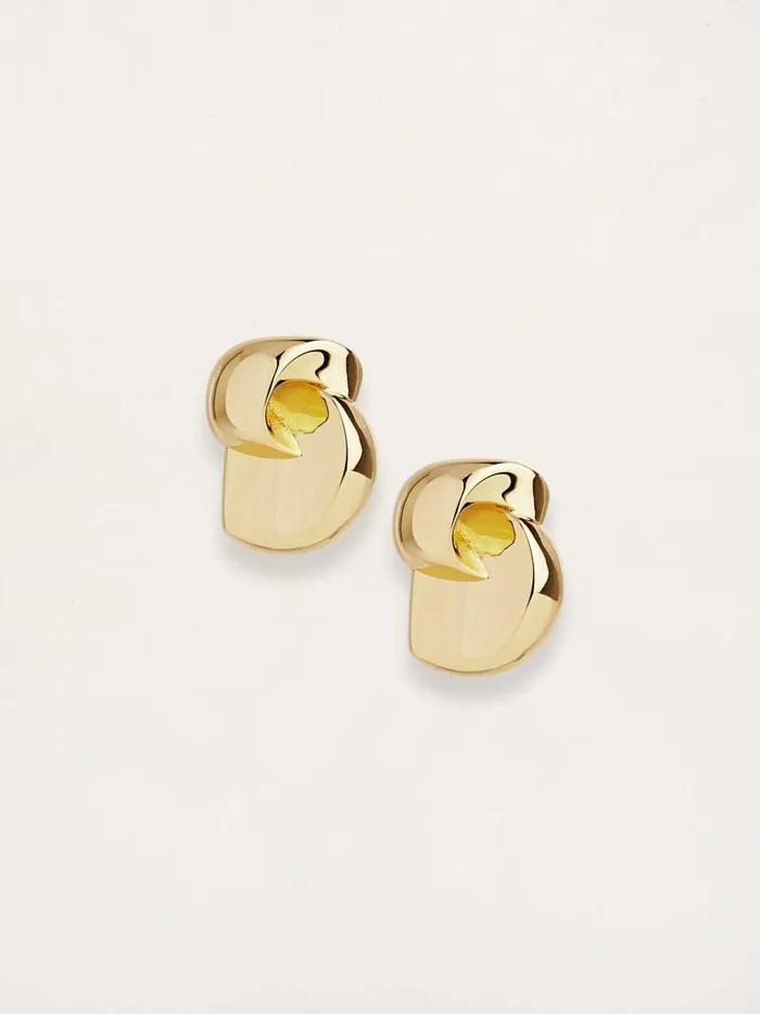 Women Modernist Earrings Gold The UNDONE Earrings
