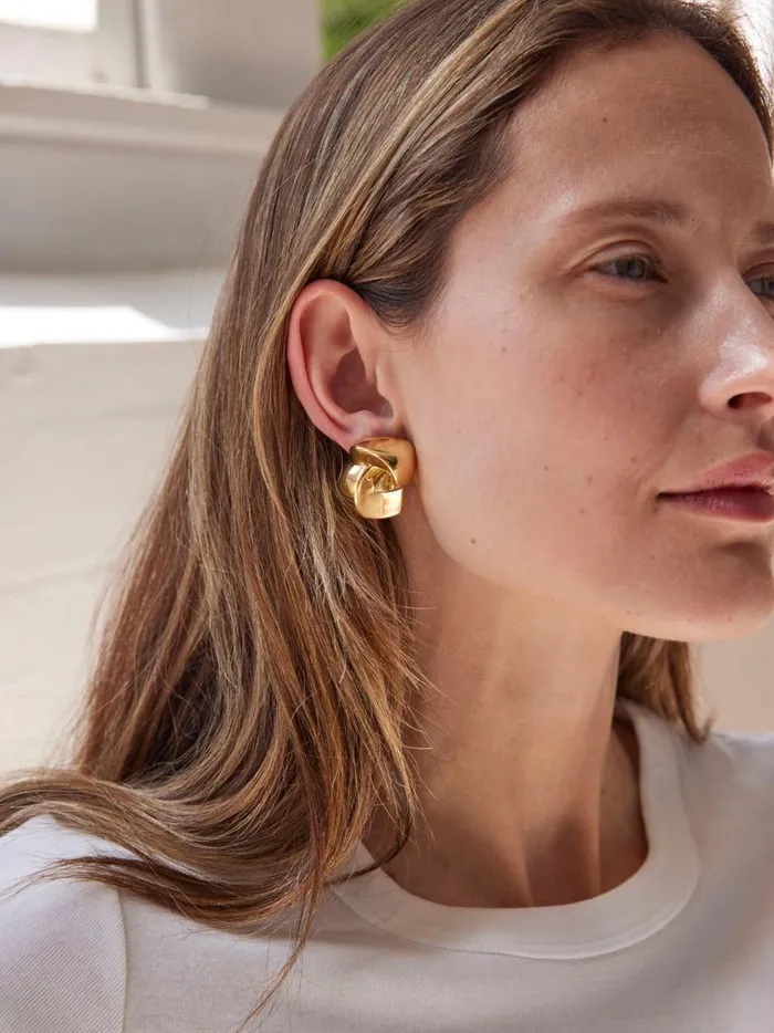 Women Modernist Earrings Gold The UNDONE Earrings Women Modernist Earrings Gold The UNDONE Earrings