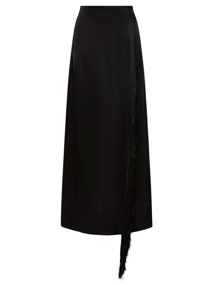 Women Mono Split Column Skirt Black The UNDONE Skirts