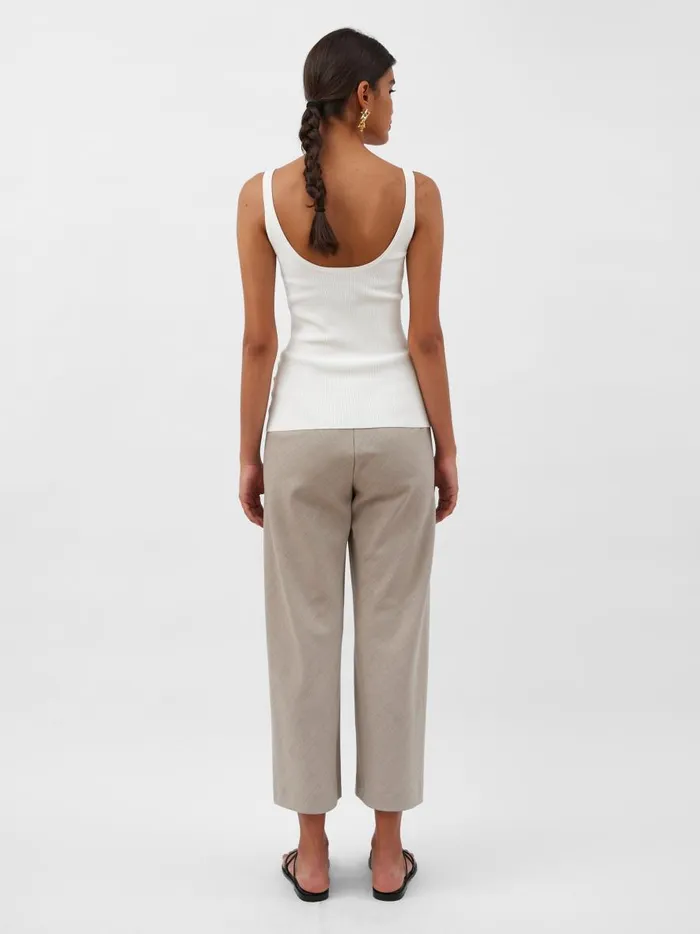 Women Myrna Crop Pant Almond The UNDONE Pants