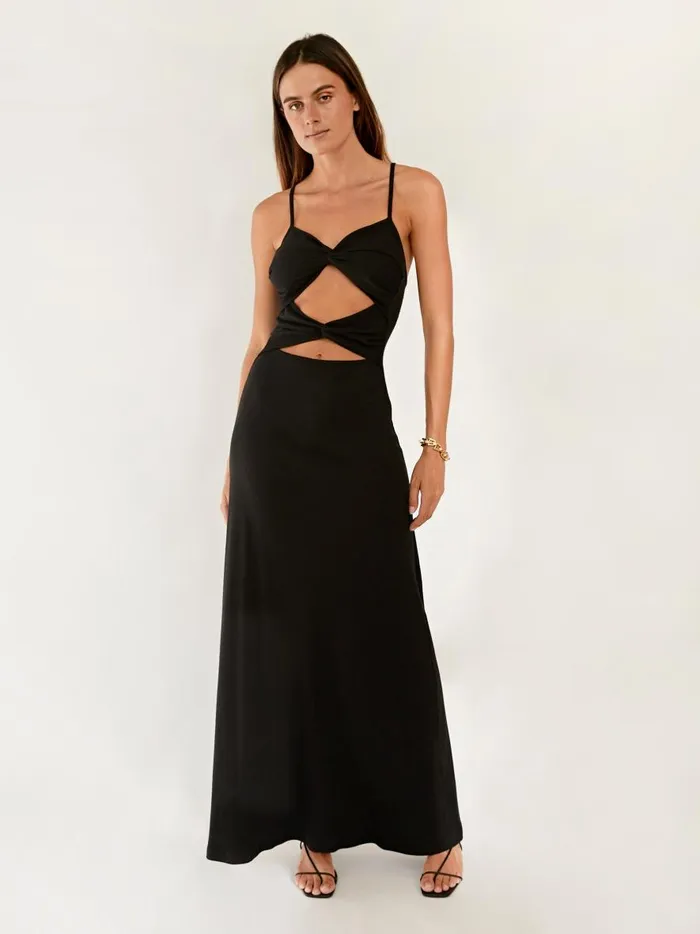Women Natalia Dress Onyx The UNDONE Dresses