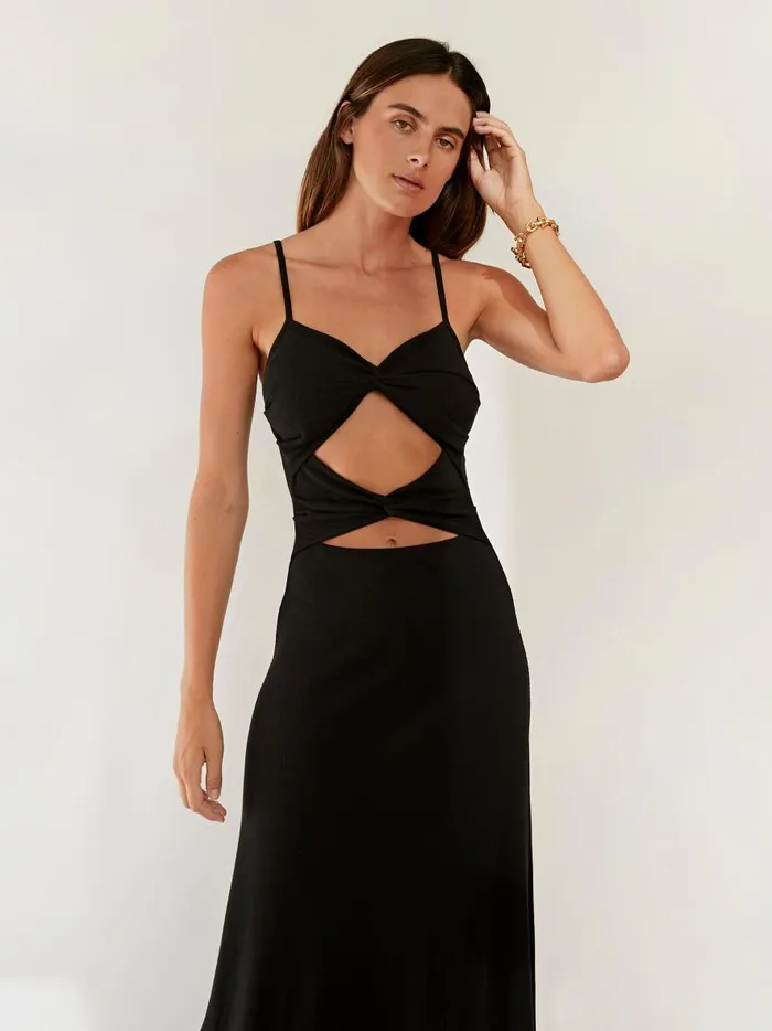 Women Natalia Dress Onyx The UNDONE Dresses